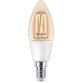 Philips LED Lampadina Smart Filament Dimmerabile Luce Bianca da Calda a Fredda Attacco E14 40W Candela