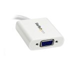 StarTech.com Adaptateur mini DisplayPort vers VGA - Blanc - 1080p - Adaptateur Convertisseur d'Écran Mini DisplayPort/Mini Display/Mini DP Thunderbolt vers VGA - Convertisseur Mini DP vers VGA