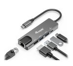 Equip Adattatore multifunzione USB-C 5 in 1, HDMI, LAN Gigabit, USB 3.2 GEN1, USB PD 100W