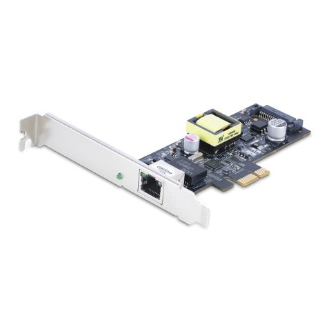 StarTech.com Carte Réseau PoE 2.5Gbps NBASE-T à 1 Port, Intel I225-V, 802.3af/at PoE+ Multi-Gigabit NIC, Adaptateur/Carte Serveur PCIe LAN, Interface Ethernet Alimentée par SATA - Supporte Win/Linux/VMware ESXI