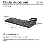 HP Clavier filaire rétroéclairé 400