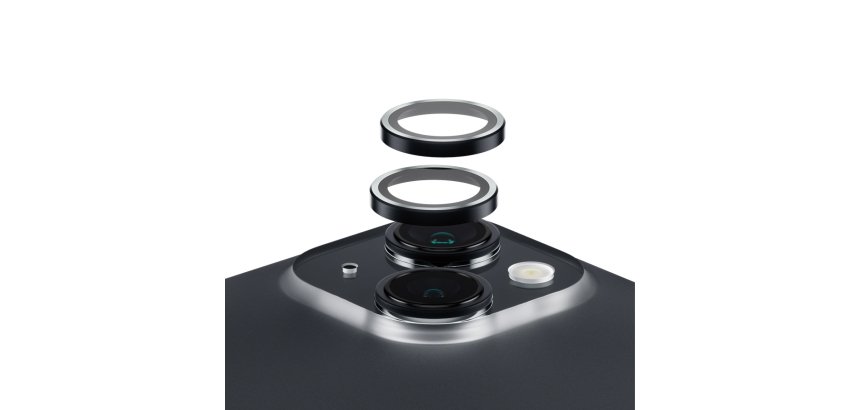 PanzerGlass ® Hoops® Camera Lens Protector Black iPhone 15 | 15 Plus Protector de pantalla Apple 1 pieza(s)