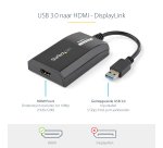 StarTech.com USB 3.0-naar-HDMI externe Multi-Monitor grafische videoadapter voor Mac & pc – DisplayLink gecertificeerd – HD 1080p
