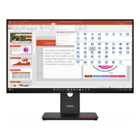 Lenovo ThinkVision T27-40 écran plat de PC 68,6 cm (27") 1920 x 1080 pixels Full HD LED Noir