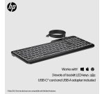 HP 400 Backlit Wired Keyboard