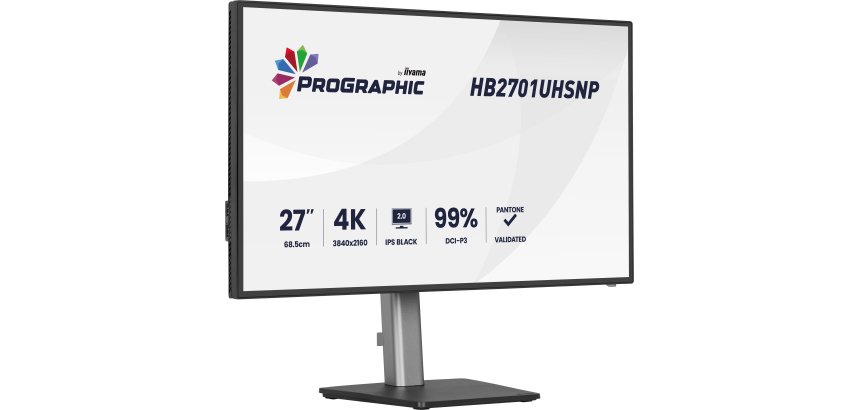 iiyama PROGRAPHIC HB2701UHSNP-B1 flat PC screen 68.6 cm (27") 3840 x 2160 pixels 4K Ultra HD LCD Black