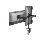 Equip Soporte de escritorio articulado para dos monitores de 17«-32», negro