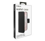 Celly WALLY mobile phone case 17 cm (6.7") Wallet case Black