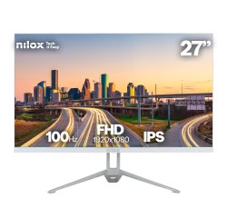 Nilox NXM27FHD100W pantalla para PC 68,6 cm (27") 1920 x 1080 Pixeles Full HD Blanco