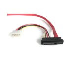 StarTech.com Câble Adaptateur SAS SFF 8482 vers SATA avec Alimentation LP4 - 46 cm