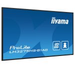 iiyama LH3275HS-B1AG Écran d'affichage dynamique Écran plat de signalisation numérique 80 cm (31.5") LCD Wifi 500 cd/m² Full HD Noir Intégré dans le processeur Android 11 24/7
