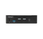 StarTech.com Switch KVM DisplayPort 2 Ports - 8K 60H/4K 144Hz, Écran Unique, DisplayPort 1.4, 2 Ports USB 3.0, 4x USB 2.0 HID, Commutateur KVM, Commutation par Bouton-Poussoir, Conforme TAA - Indépendant de l'OS