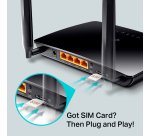TP-Link Archer MR200 wireless router Fast Ethernet Dual-band (2.4 GHz / 5 GHz) 4G Black