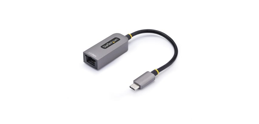 StarTech.com Adaptateur 2.5GbE USB-C vers Ethernet, NBASE-T NIC, USB 3.0 Type-C 2.5/1G Réseau Multi Speed, Compatible Thunderbolt, Windows & Mac