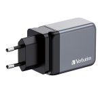Verbatim 65 W GaN-wandoplader met drie poorten 2 x USB-C PD 65 W / 1 x USB-A QC 3.0 (EU/VK/VS)