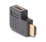 StarTech.com Adaptateur HDMI 2.0 à Angle Droit, Mâle vers Femelle, Économiseur de Port HDMI Horizontal à 90 Degrés, 4K 60Hz, Extension Coudé pour HDMI à Haut Débit, Raccord HDMI 2.0 en Angle Horizontal, M/F