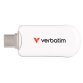 Verbatim Plectra USB-C Flash Drive White 64GB