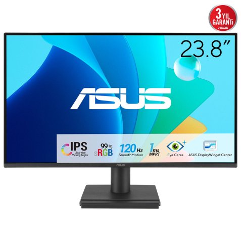 ASUS VA249HG écran plat de PC 60,5 cm (23.8") 1920 x 1080 pixels Full HD LCD Noir