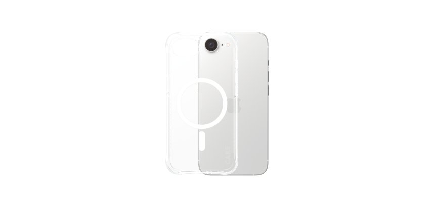 PanzerGlass CARE™ by ® Samba Case Transparent w. White Qi Compatible iPhone 17e | 16e mobiele telefoon behuizingen Hoes Transparant