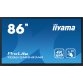 iiyama TE8612MIS-B3AG Écran d'affichage dynamique En forme de kiosk 2,18 m (86") LCD Wifi 400 cd/m² 4K Ultra HD Noir Écran tactile Intégré dans le processeur Android 11 24/7