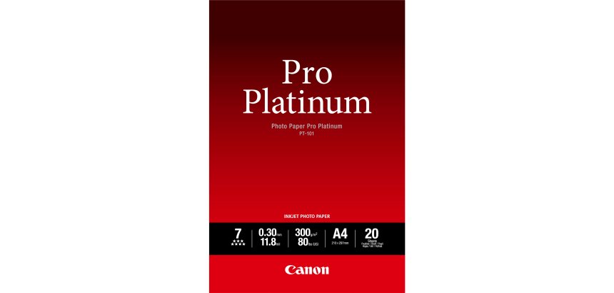 Canon Photo Paper Pro Platinum - fotopapier - 20 vel(len) - A4 - 300 g/m²