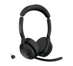 Jabra Evolve2 55 Casque Sans fil Arceau Bureau/Centre d'appels USB Type-C Bluetooth Socle de chargement