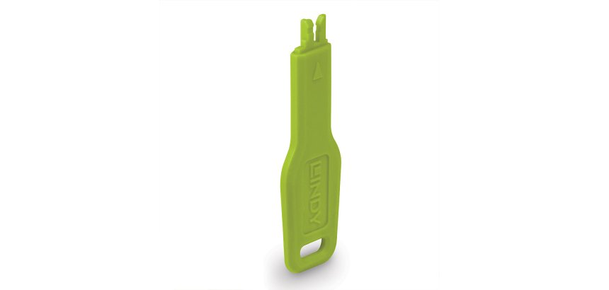 Lindy RJ45 Port Blocker key, Green