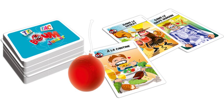 Francais asmodee tic tac boom junior interet pedagogique 1  bombre minuterie 80 cartes    themes 2 a 4 joueurs