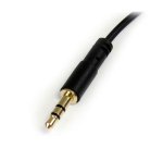 StarTech.com Câble audio slim Mini-Jack 3,5 mm vers Mini-Jack 3,5 mm coudé à angle droit de 1,8 m - M/M