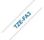 Brother TZE-FA3 nastro per etichettatrice Blu su bianco