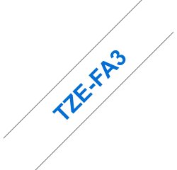 Brother TZE-FA3 nastro per etichettatrice Blu su bianco