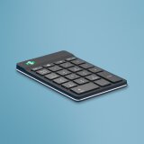 R-Go Tools Clavier R-Go Numpad Break, clavier numérique ergonomique avec logiciel de pause, bluetooth, noir