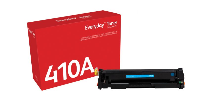 Toner Everyday™ Cian di Xerox compatibile con HP 410A (CF411A), Capacidad estándar
