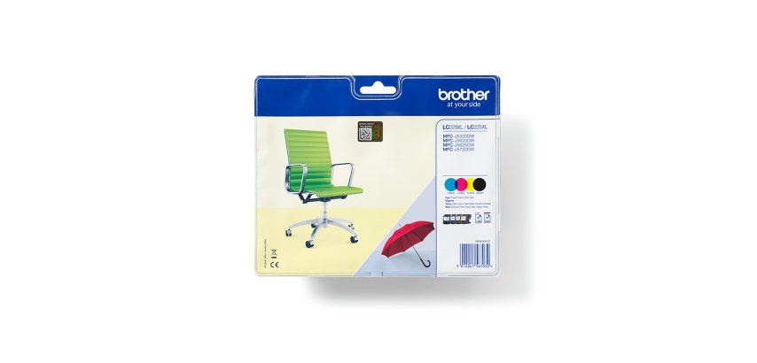 Brother LC-229XLVALBP ink cartridge 4 pc(s) Original Black, Cyan, Magenta, Yellow