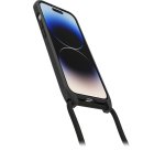 OtterBox React Necklace hoesje met MagSafe voor iPhone 14 Pro Max, ultradunne beschermhoes met verstelbare en afneembare kettingriem, getest volgens militaire standaard, Zwart