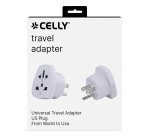 Celly TRAVELADAPTERUS adattatore per presa di corrente Universale Bianco