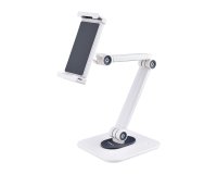 StarTech.com Supporto per Tablet da Tavolo - Braccio Porta Tablet Regolabile da Scrivania - Stand Universale per Tablet Ergonomico, Articolato, Girevole ed Orientabile - Leggio Installabile a Parete - Capacità 1kg
