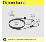 HP Bloqueo de cable esencial con combinación Nano