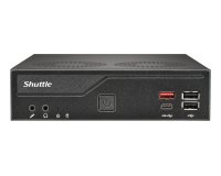 Shuttle Slim PC DH810 , S1851, 1x HDMI (2.1), 1x DP, 1x USB-C (DP), 1x 2.5", 2x M.2, 2x LAN (Intel 1G + 2.5G), 2x COM, fonctionnement permanent 24/7, attaches VESA
