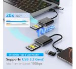 Equip 245461 card reader USB 3.2 Gen 2 (3.1 Gen 2) Type-C Black