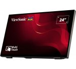 Viewsonic TD2465 pantalla de señalización Panel plano interactivo 61 cm (24") LED 250 cd / m² Full HD Negro Pantalla táctil