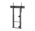 AISENS Soporte Suelo Con Manivela y Fijacion a Pared, TV 120kg de 60"-100", Negro