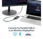 StarTech.com Adaptador USB 3.0 a DisplayPort 4K Ultra HD - Certificado por DisplayLink - Convertidor de Vídeo con Tarjeta Gráfica Externa - Mac y Windows