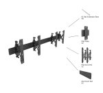 Multibrackets 4122 Supporto per display espositivi 165,1 cm (65") Nero