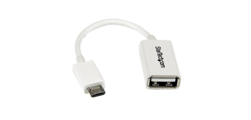 StarTech.com 12 cm witte micro-USB-naar-USB-OTG-hostadapter M/F