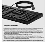 HP Teclado con cable USB 125 G2