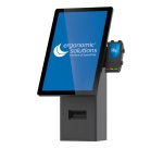Ergonomic Solutions SpacePole Kiosk SPK402-32 accessoire de système de paiement en point de vente Ensemble de kiosques Blanc Métal 75 x 75 mm 100 x 100 mm