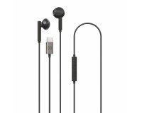 Celly UP1100TYPEC Headphones Wired In-ear Calls/Music USB Type-C Black