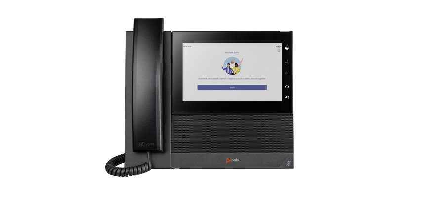 HP Poly Téléphone multimédia professionnel Poly CCX 600 pour Microsoft Teams et compatible PoE