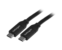 StarTech.com Câble de Charge Rapide USB-C de 4m, Charge et Synchronisation, 100W (5A) PD, USB 2.0, Certifié USB-IF - Cordon de Charge USB C Noir